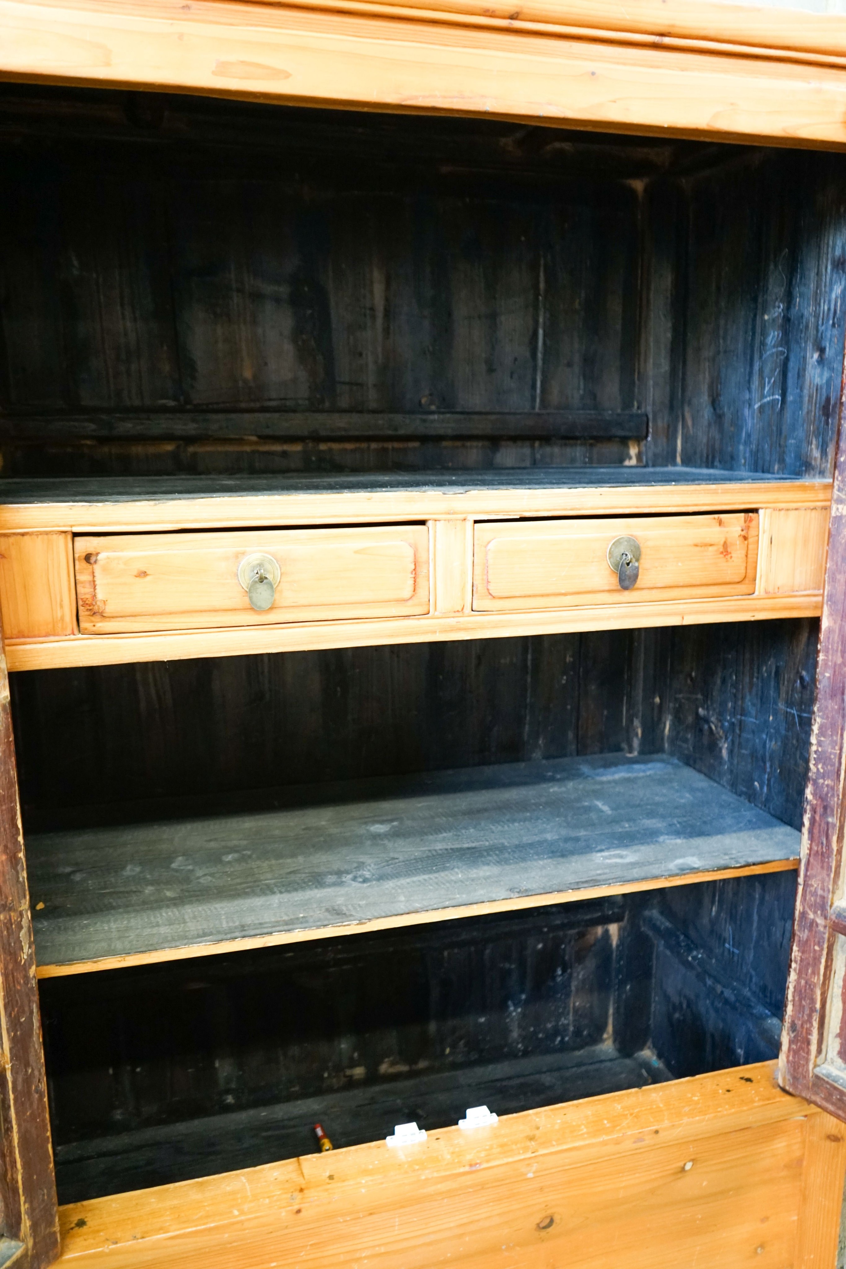 A Chinese pine cabinet, width 100cm, depth 51cm, height 176cm